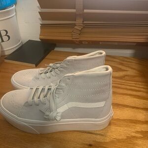 Gray High-Top Sneakers